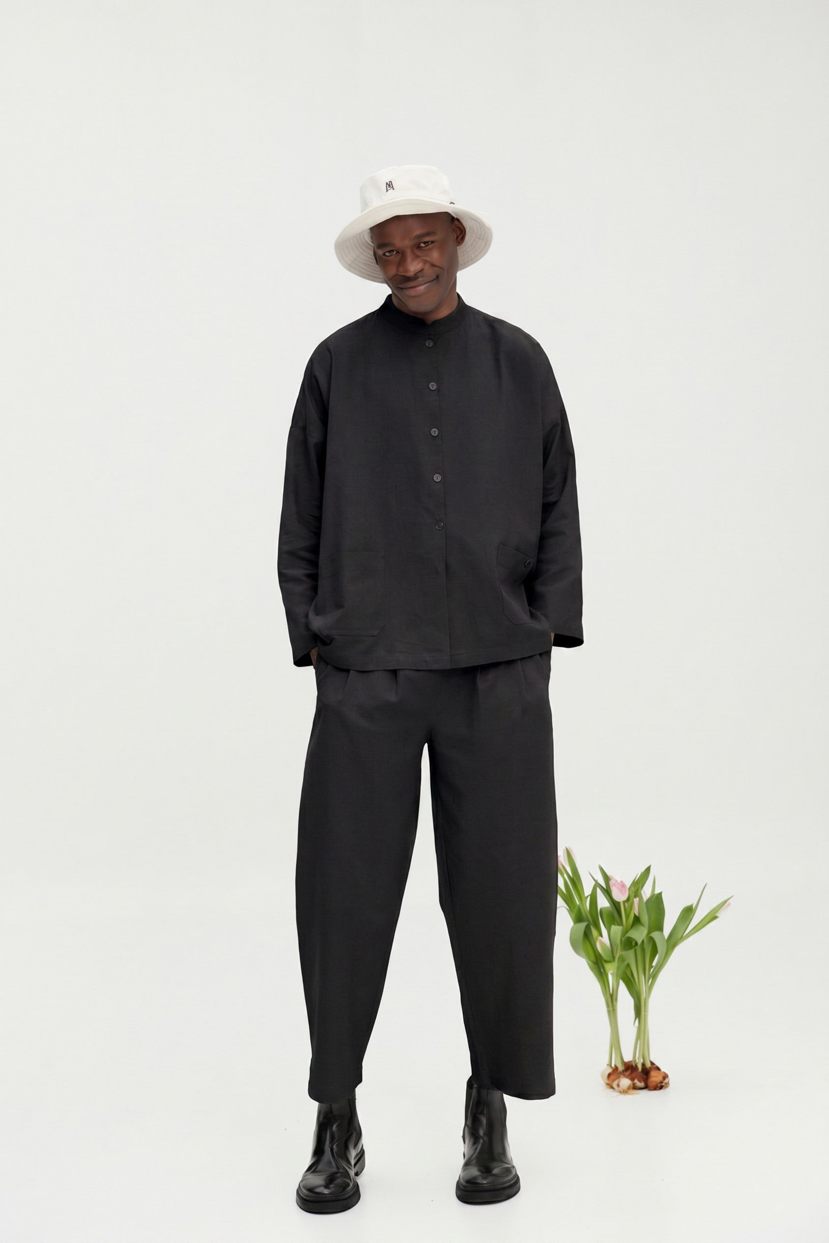 Mandarin Trouser - Midnight